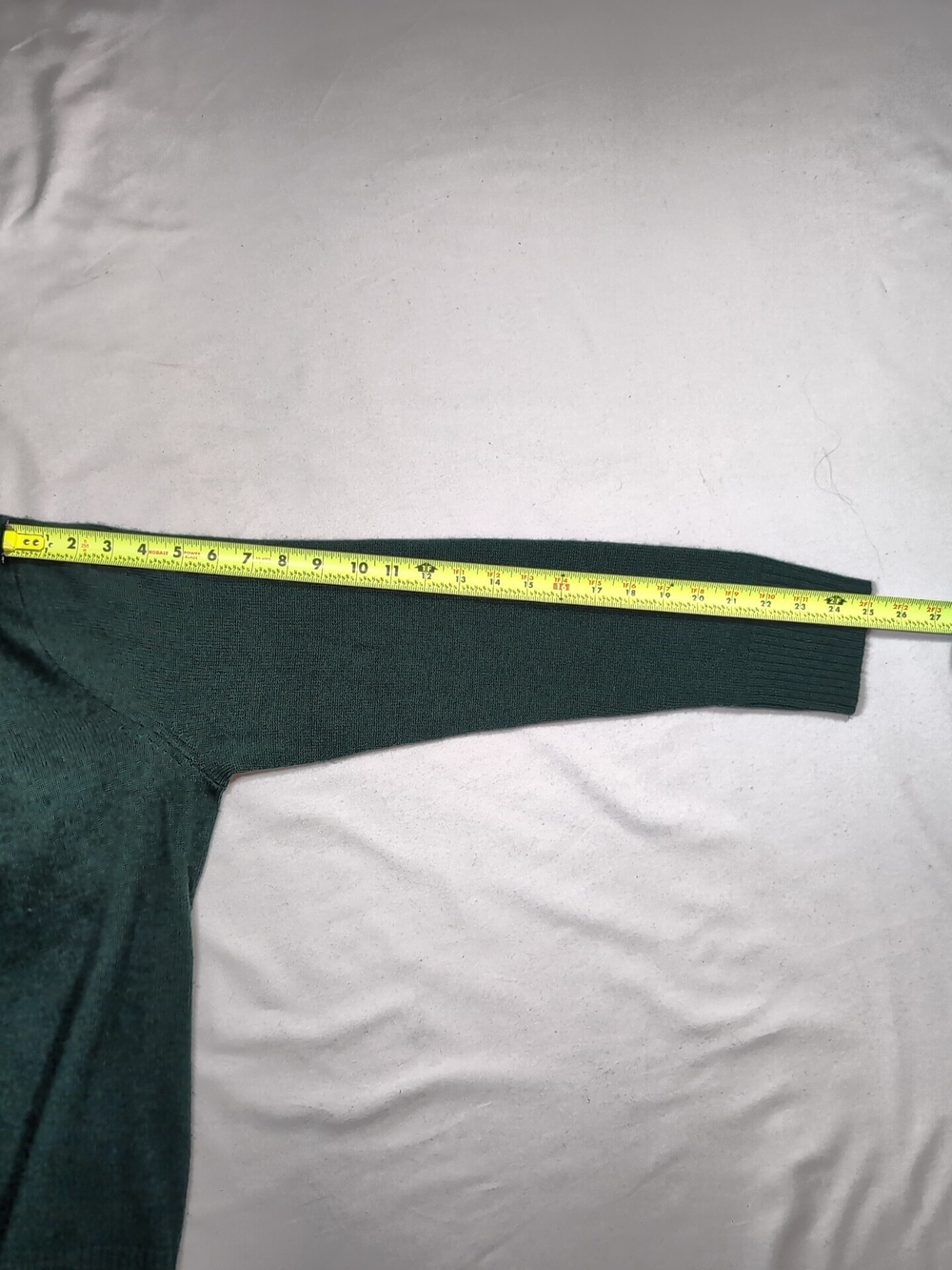 J. Crew Forest Green Crewneck Sweater - Picture 6 of 6
